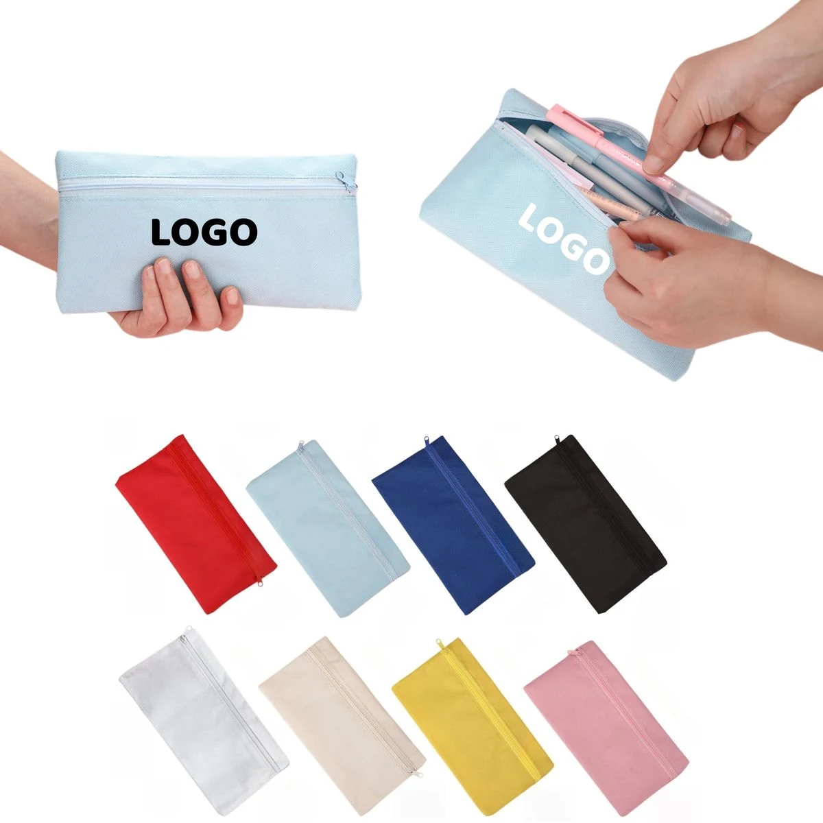 Oxford Fabric Zippered Pencil Case 1