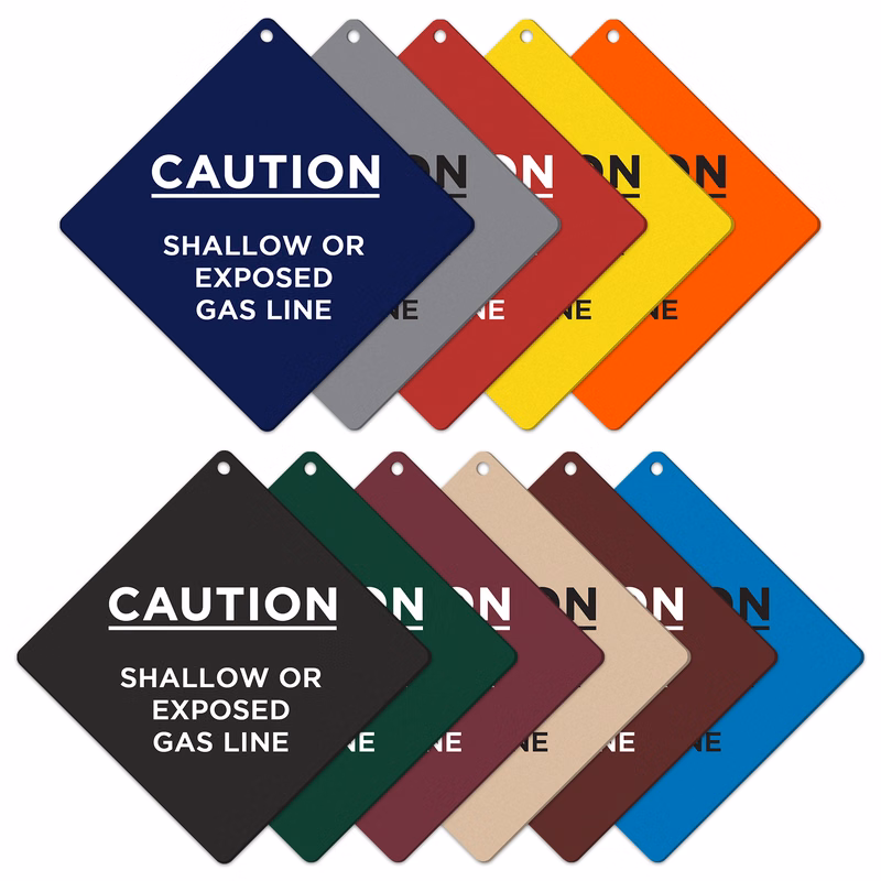 Coloured Polyethylene Plastic Tag (17 to 24 sq/in) screen-printed