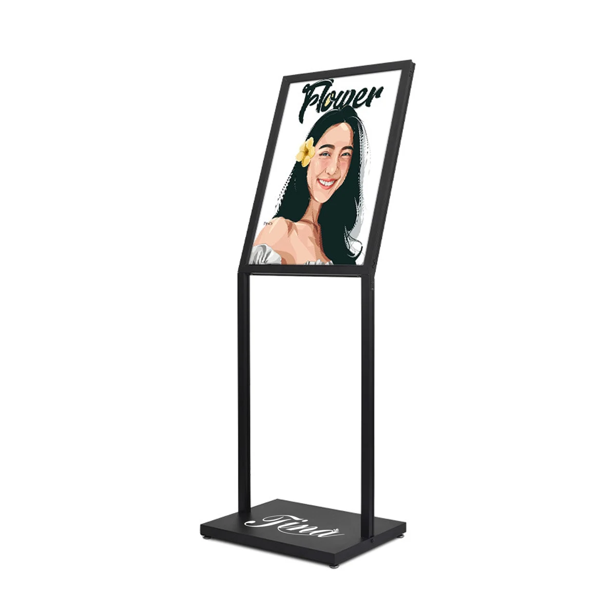 H Shape Metal Outdoor Single Side Display Stand 1