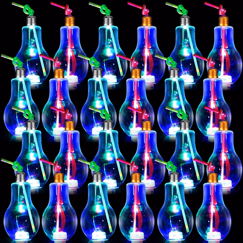 Light Bulb Cup / Lights up LED Drinking Glasses