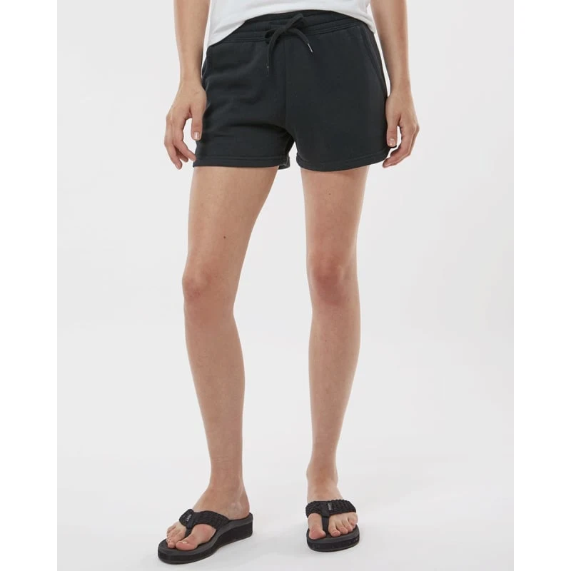 Independent Trading Co. Women's Lightweight California Wave Wash Fleece Shorts - PRM20SRT 1
