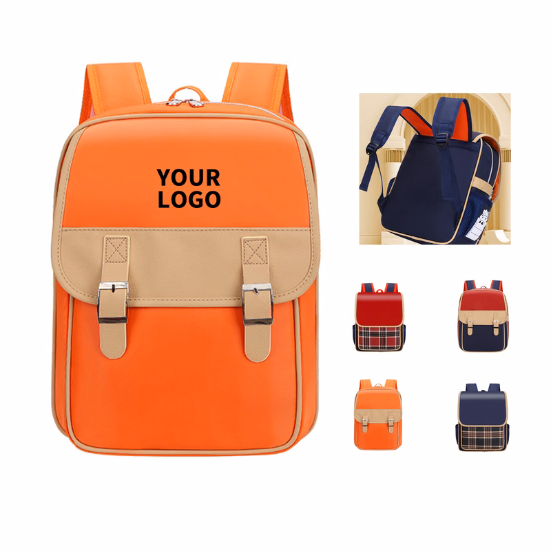 Nylon Water Resistant Child School Backpack 13.4" Height