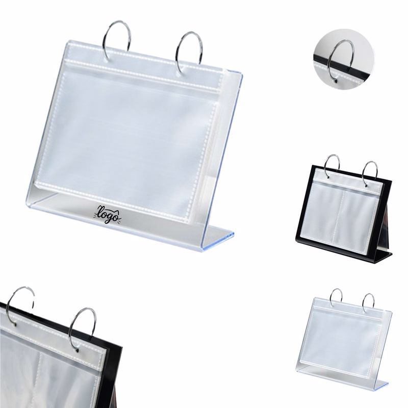 L-Shaped Acrylic Photo Display Rack