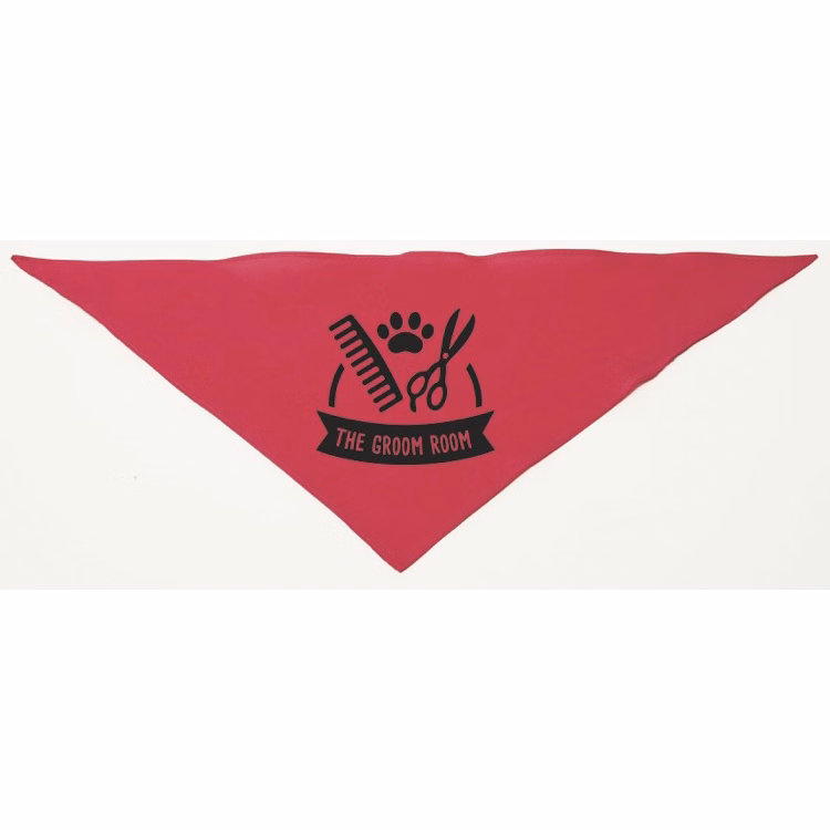 Personalized Small Hot Pink Triangle Pet Bandana