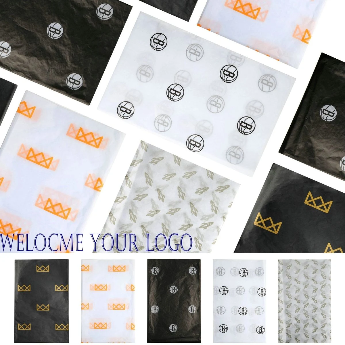 Custom Printed Gift Packing Wrapping Paper (20" X 30") 1