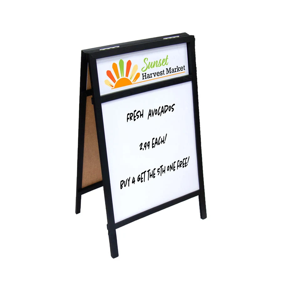 A-Frame Wet Erase Board with Header Inserts 1