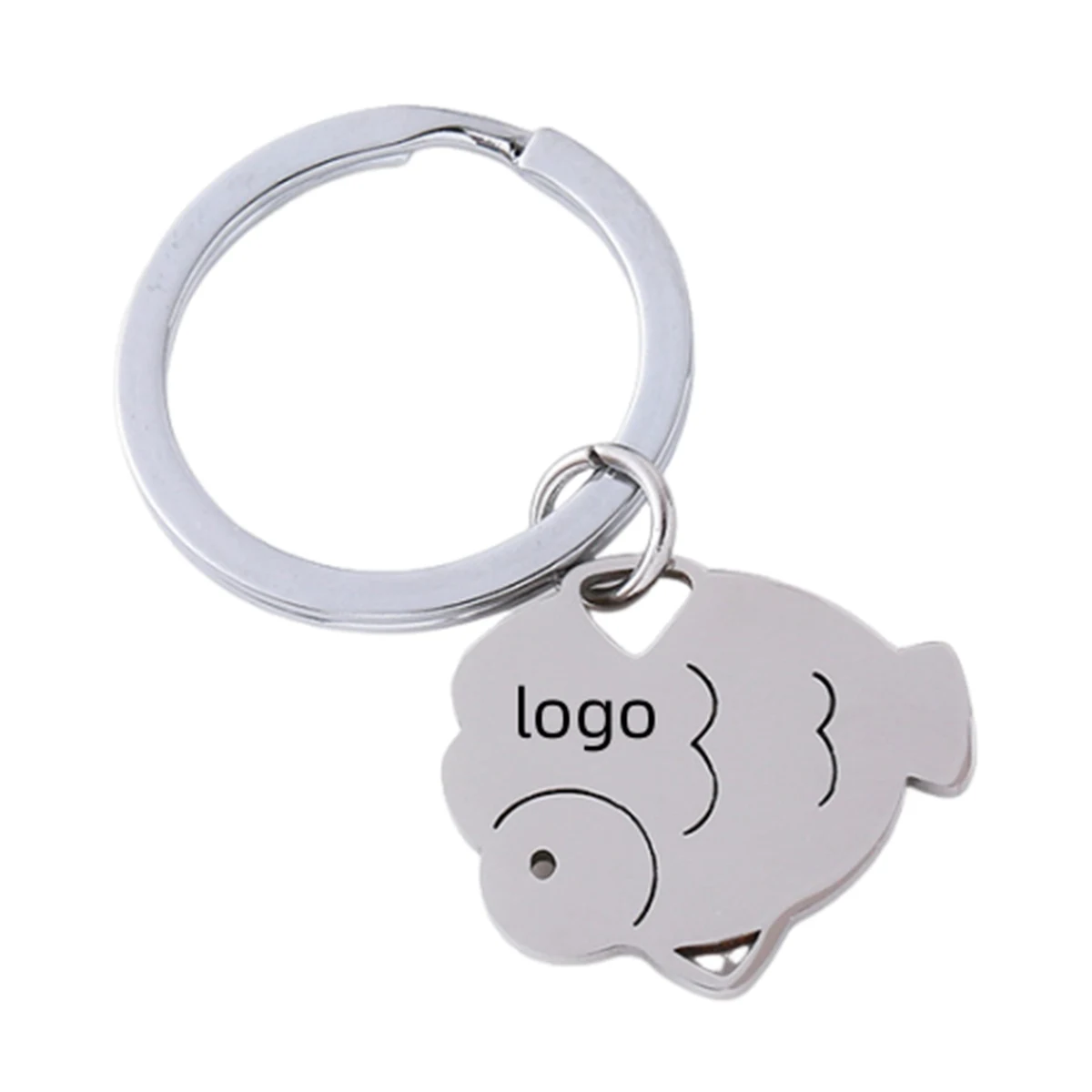 Fish Shape Stainless Steel Keychain 1