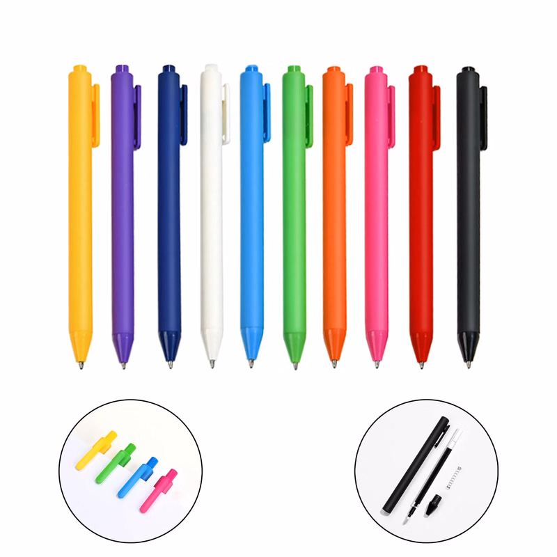 MOQ 20 ABS Plastic 0.5mm Black Ink Ballpoint Pen