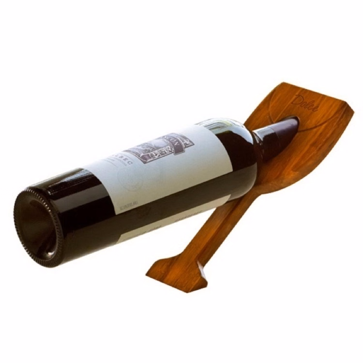 Sustainable Bamboo Gravity Wine Bottle Holder