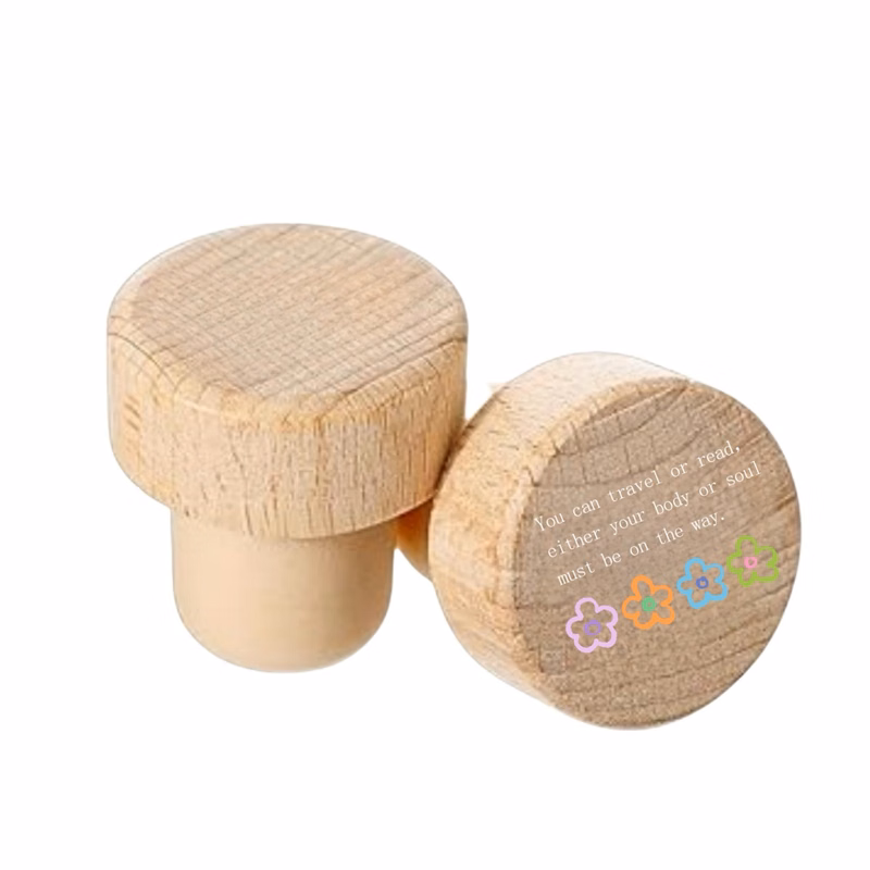 Custom Wine Bottle Wood Stopper