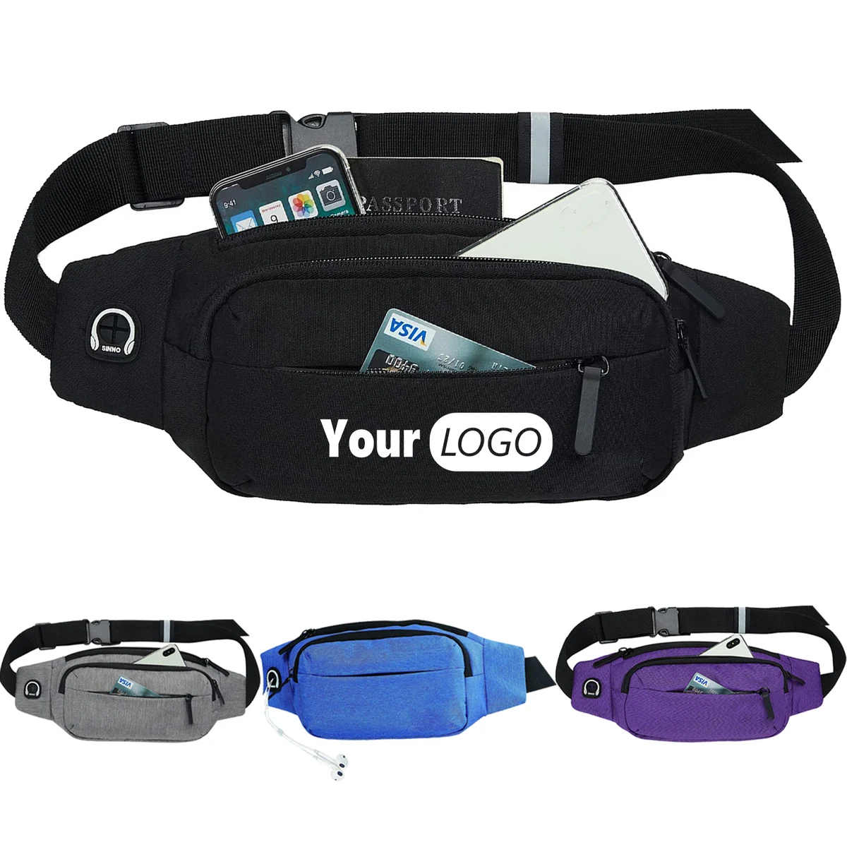 Large Crossbody Fanny Pack for Women Men Belt Bag 1