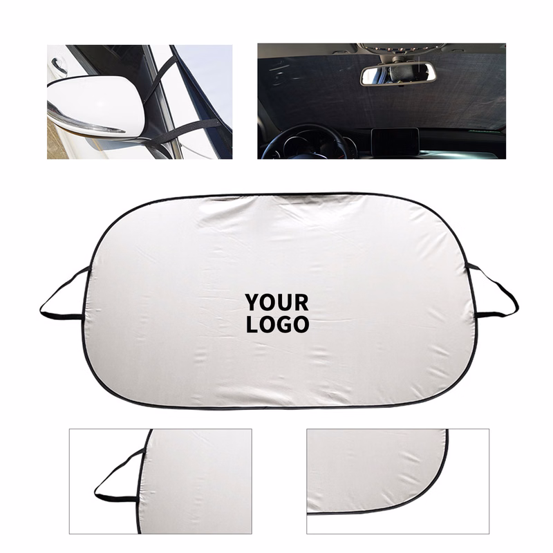 Collapsible Nylon Car Sun Shade 55.2" By 31.5"