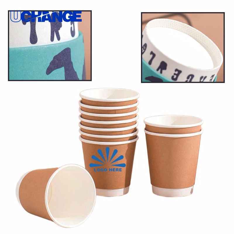 Full Color Durable Disposable Coffee Cup Container (9 OZ)