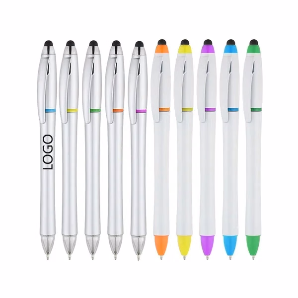 Imprinted Stylus Highlighter Pen Combos