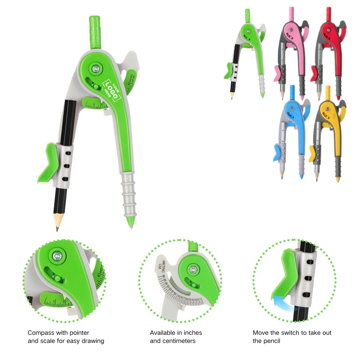 Plastic Drawing Compass 1