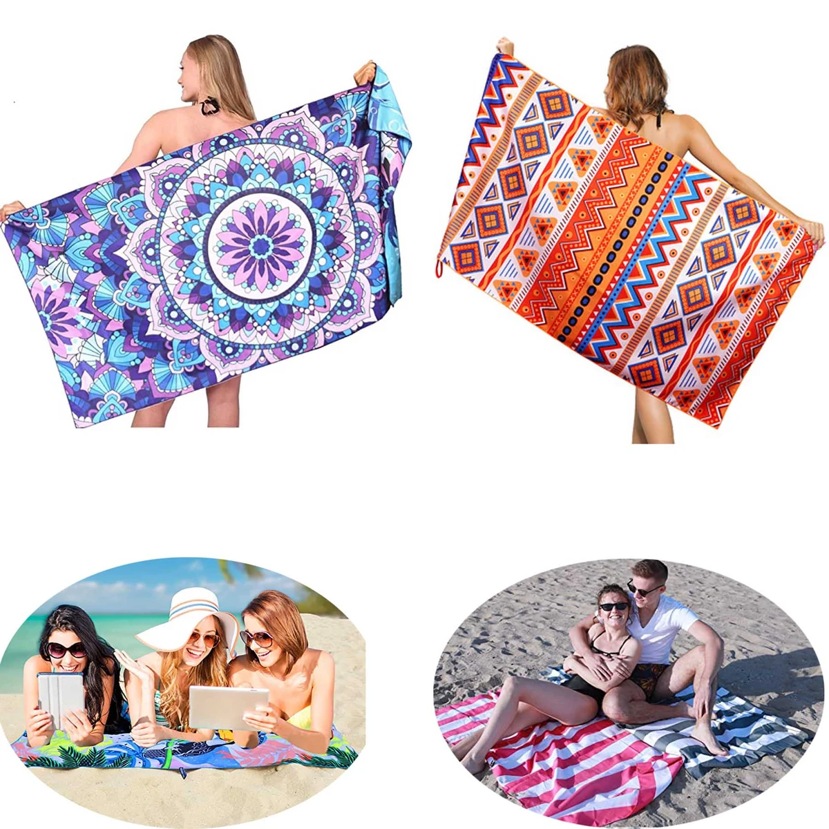 Double-Sided Plush Beach Towel 1