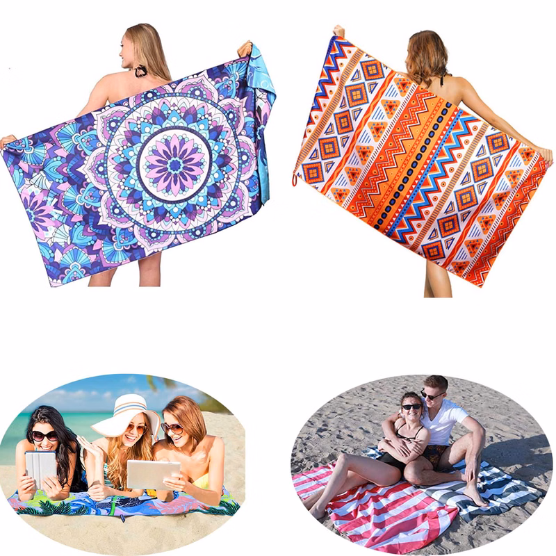 Double-Sided Plush Beach Towel