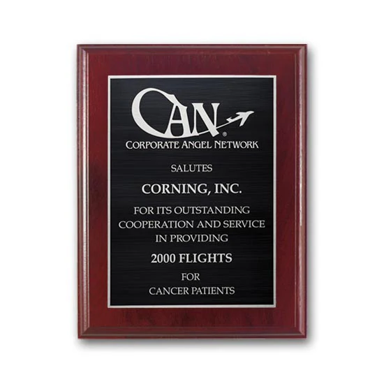 Etch/Antiqued Plaq - Mahogany 1
