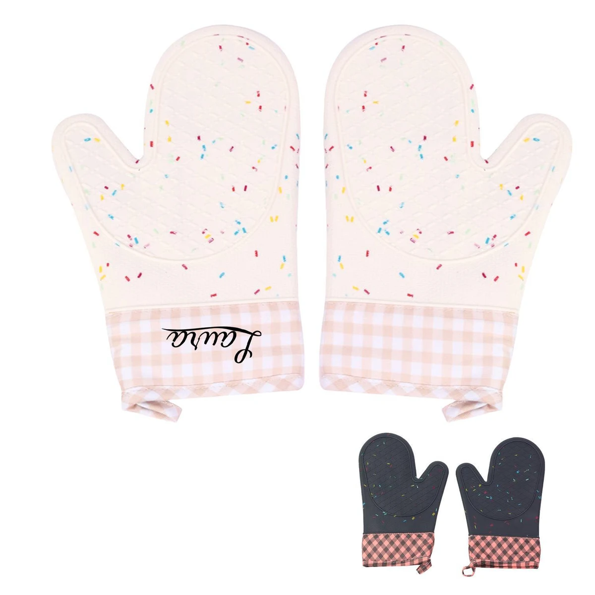 Heat-Resistant Kitchen Silicone Oven Mitt 1
