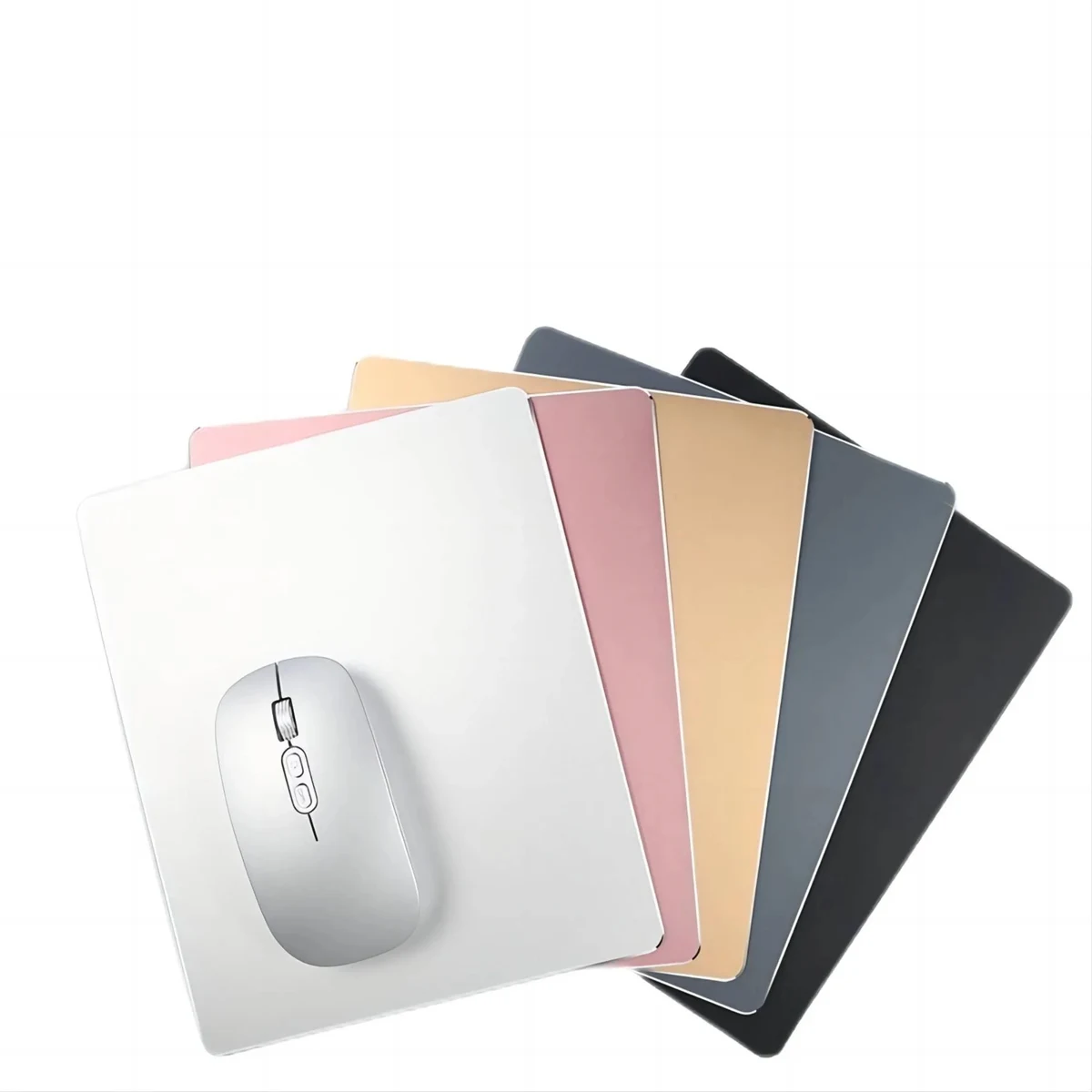 Double-sided Metallic Leather Aluminum Non-slip Mouse Pad 1