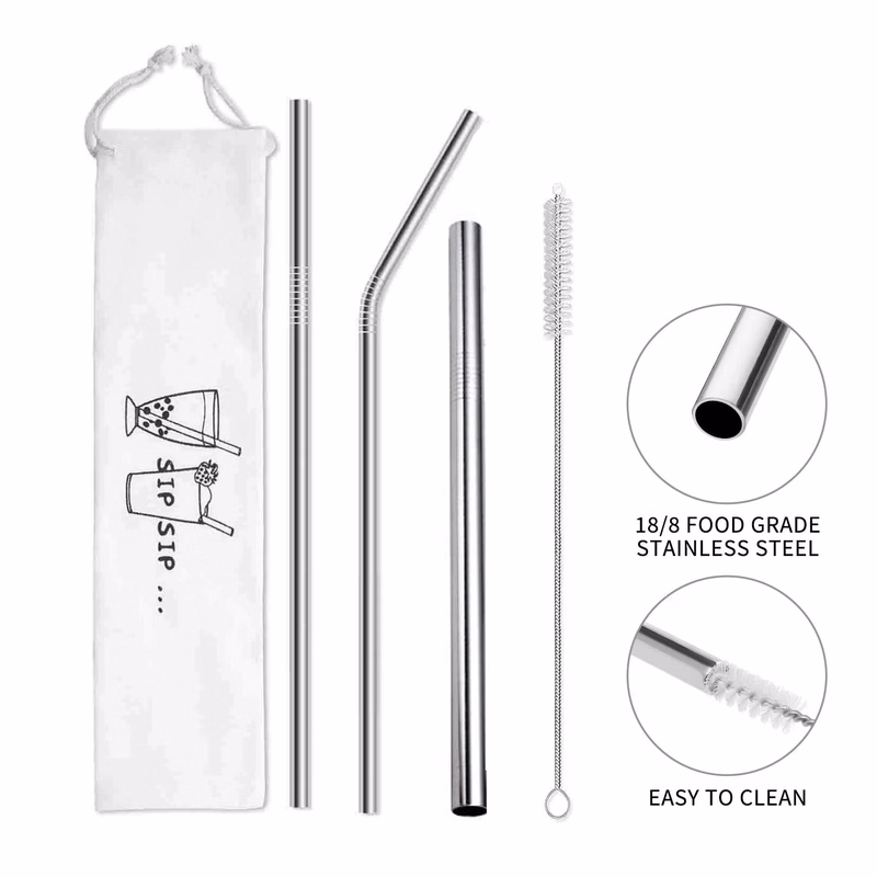 Portable Reusable Traveling Straws