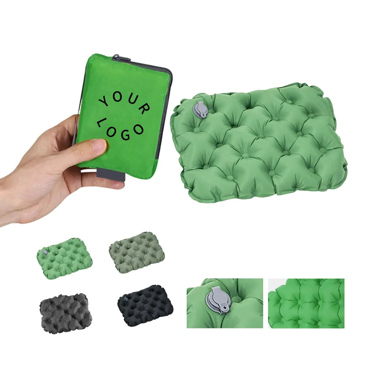 Nylon Inflatable Camping Cushion Pad 1