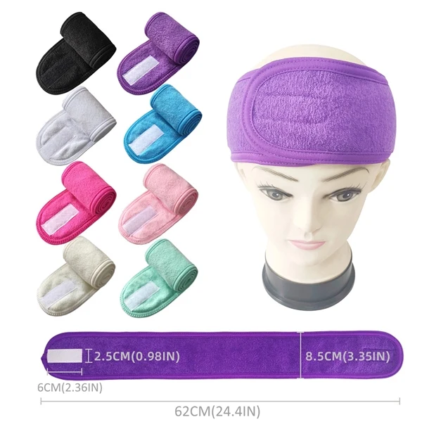 Spa Facial Headband with Magic Tape 1