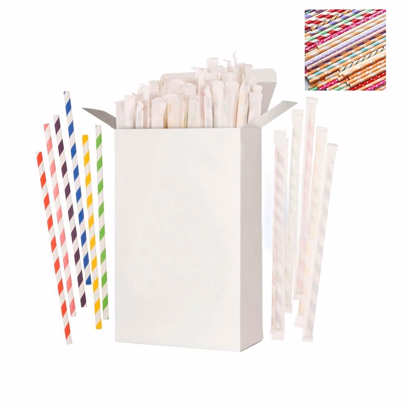 Individually Wrapped Paper Straws