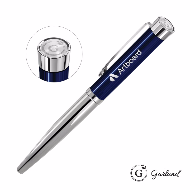 Garland® Executive Emblem Monogram Rollerball Pen - Chrome