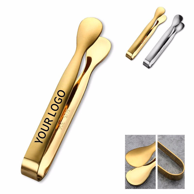Mini Stainless Steel Tongs for Ice and Snacks