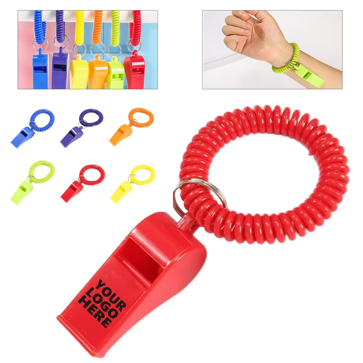 Children's Coil Bracelet with Plastic Whistle 1