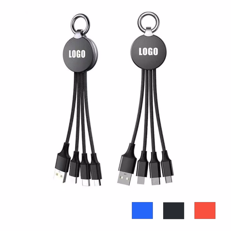 USB Cable 2.0 Key Chain 3-in-1 Data
