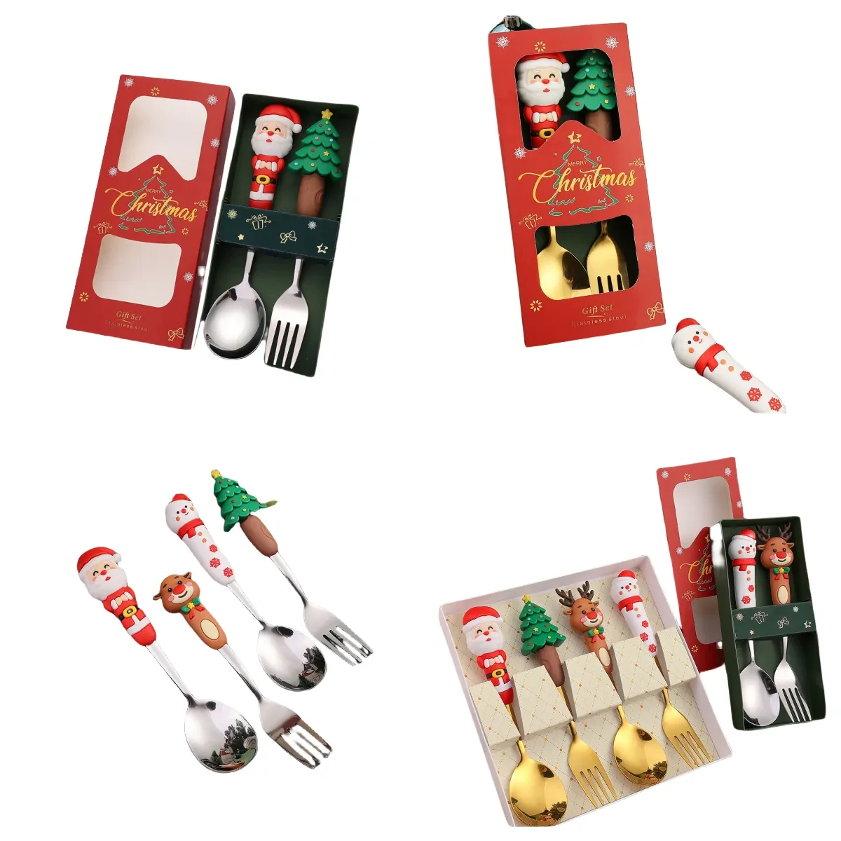 christmas spoon and fork set 1
