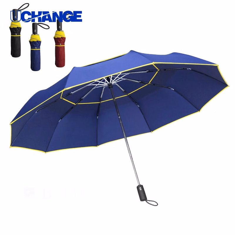 Double Canopy Vented Waterproof Folding Umbrella