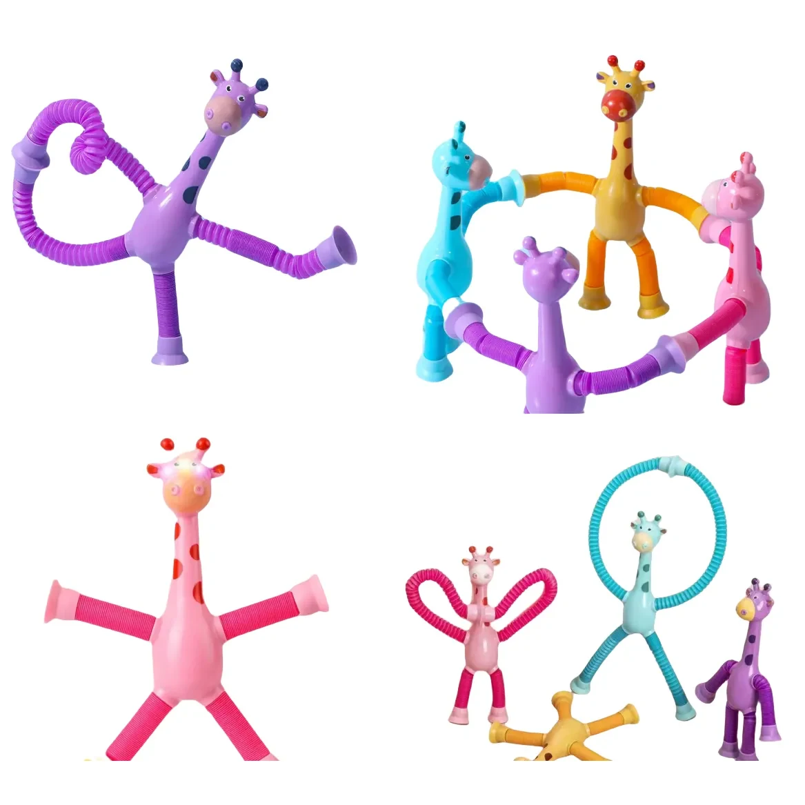 LED Telescopic Suction Cup Giraffe Toy 1