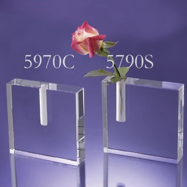 BUD VASE BUTTERFLY CRYSTAL 1