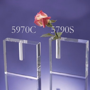 BUD VASE BUTTERFLY CRYSTAL