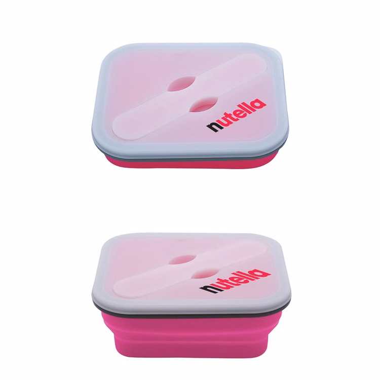 Grab 'N Go Silicone Lunch Box w/ Matching Utensil