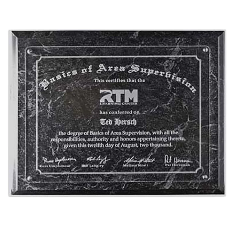 Clarion Lasered Acrylic Plaque 1