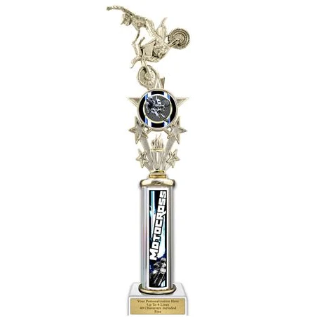 Trophy, 20" Action Matrix Blue Motocross Blue 1 co 1