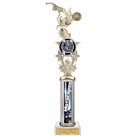 Trophy, 20" Action Matrix Blue Motocross Blue 1 co