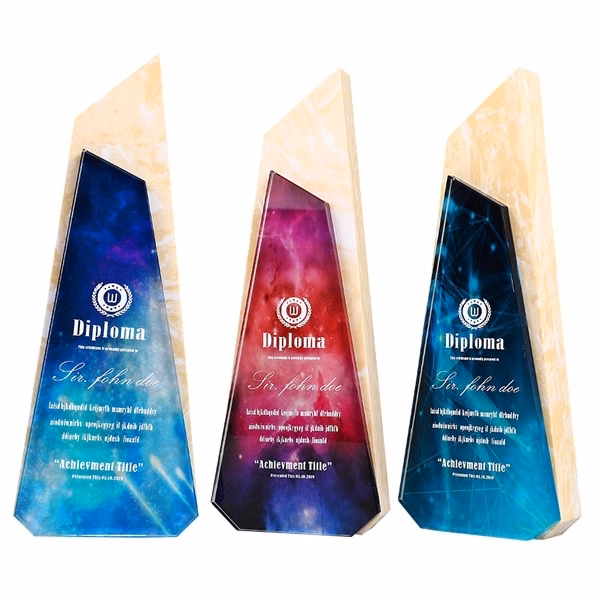 Souvenir Crystal Award Plaque