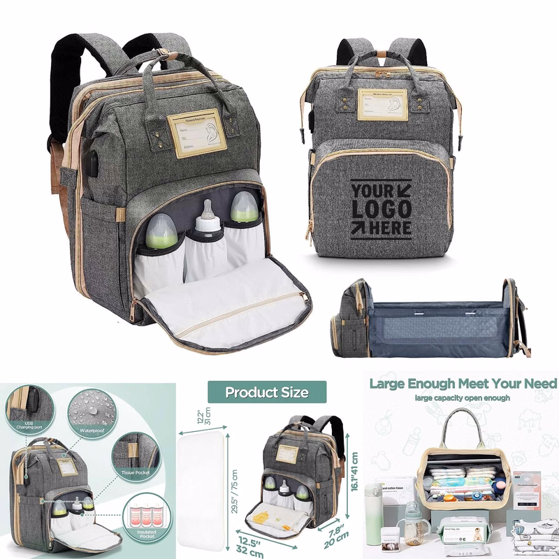 Baby Shower Gift Newborn Essentials Diaper Bags for Dad Mom