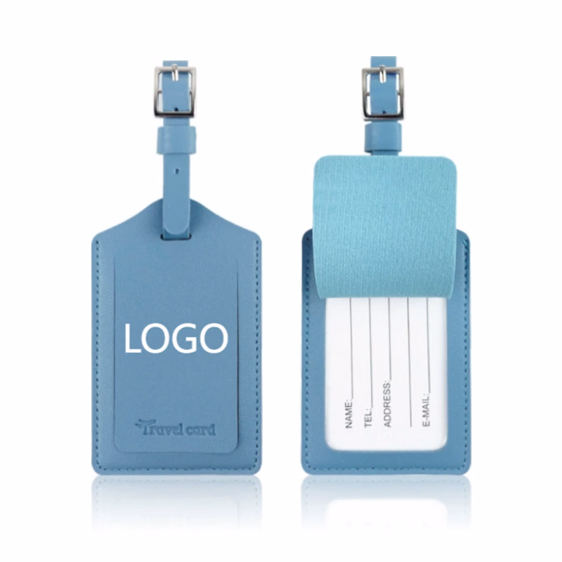 Custom Logo PU Luggage Tag