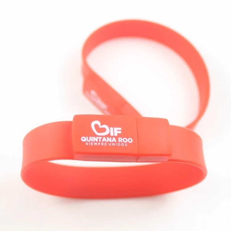 Silicone Wristband With 2gb USB Flash Drivers 1