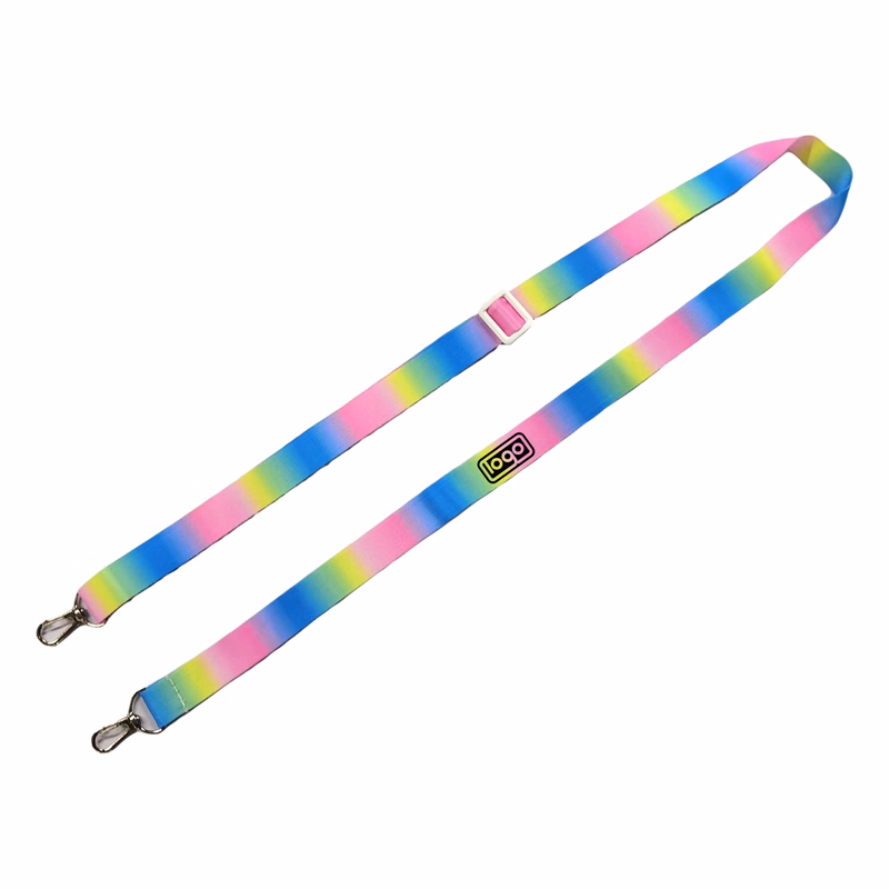 3/4" Polyester Double Lobster Clip Lanyard
