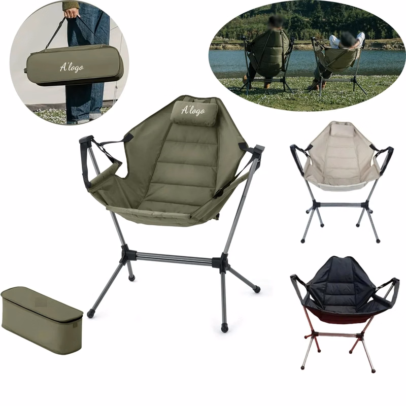 Folding Outdoor Camping Chair with carry Bag and Cup Holder