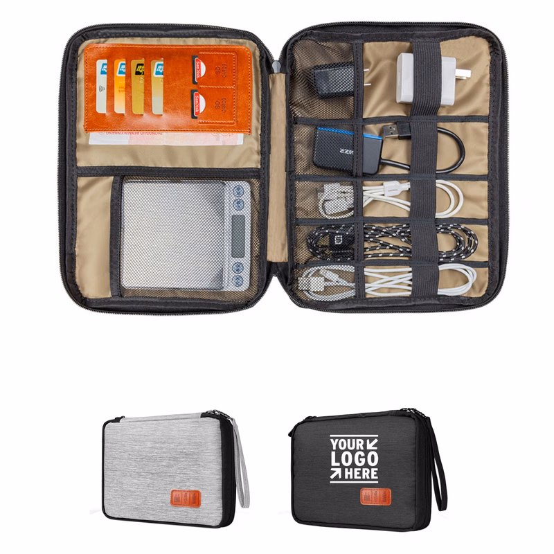 Portable Electronics Organizer Bag