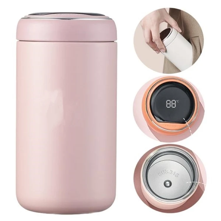 Smart Sports Water Bottle with LED Temperature Display 316 Stainless Medical Grade Steel 1