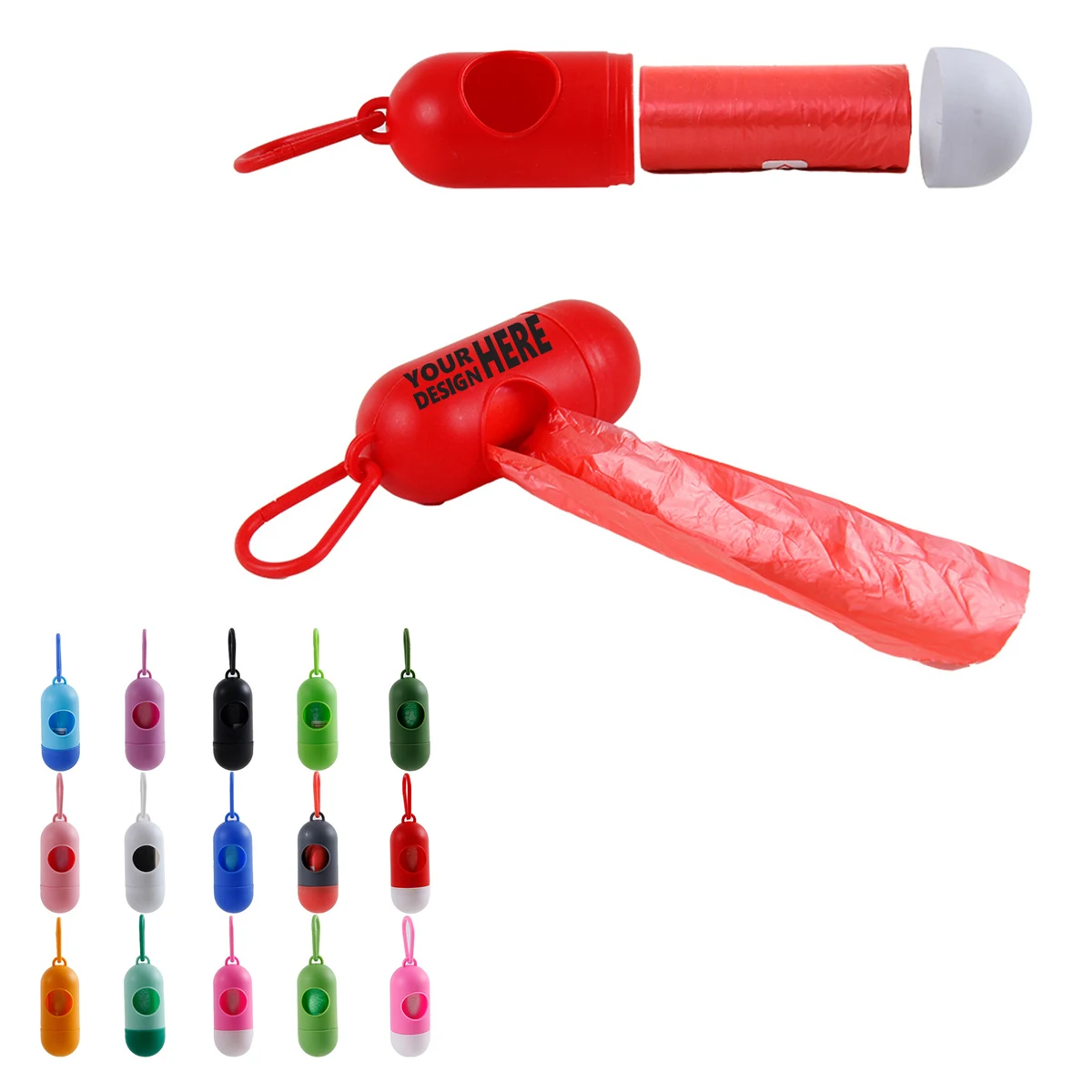 Pet Waste Bag Holder Set With Dispenser 1